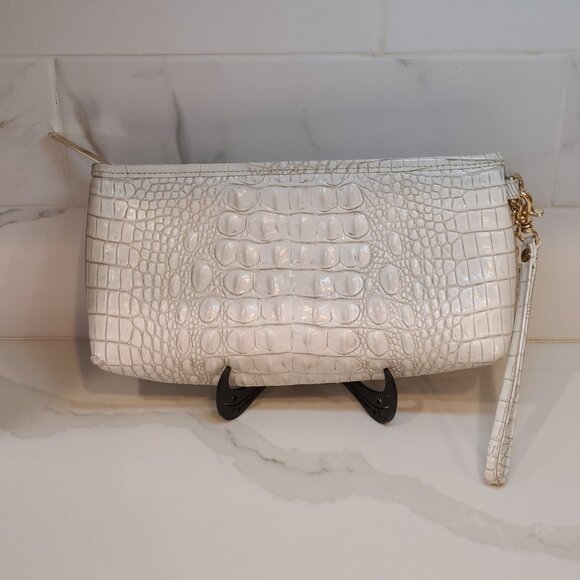 Brahmin Kayla Coconut Melbourne Clutch Wristlet EUC - Picture 3 of 15